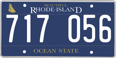 RI license plate 717056