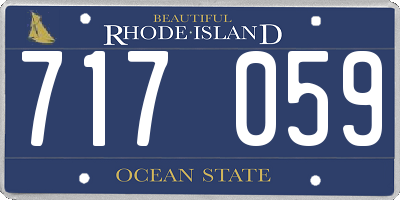 RI license plate 717059