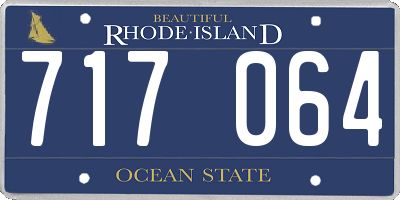 RI license plate 717064