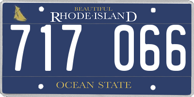 RI license plate 717066