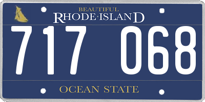 RI license plate 717068