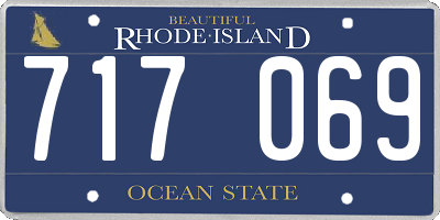 RI license plate 717069