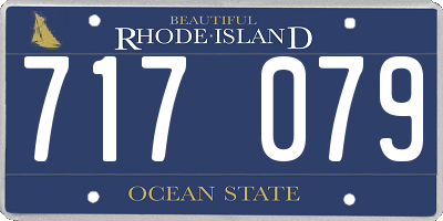 RI license plate 717079