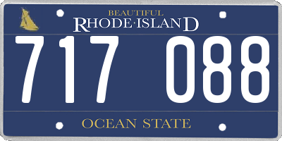 RI license plate 717088