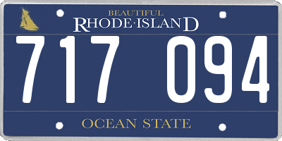 RI license plate 717094