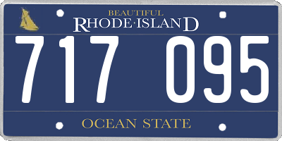 RI license plate 717095