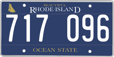 RI license plate 717096