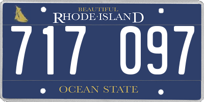 RI license plate 717097