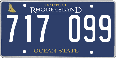 RI license plate 717099