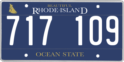 RI license plate 717109