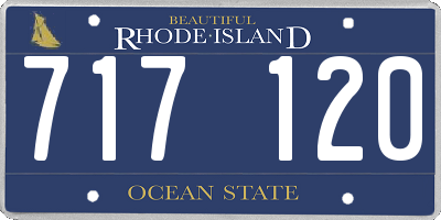 RI license plate 717120