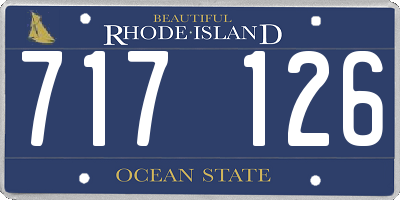 RI license plate 717126