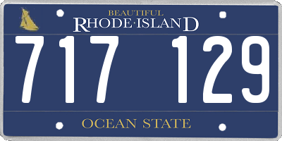 RI license plate 717129