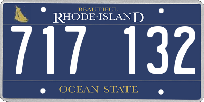 RI license plate 717132