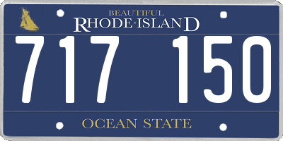 RI license plate 717150