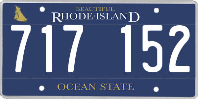 RI license plate 717152