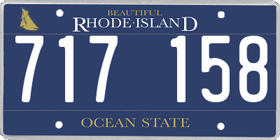 RI license plate 717158