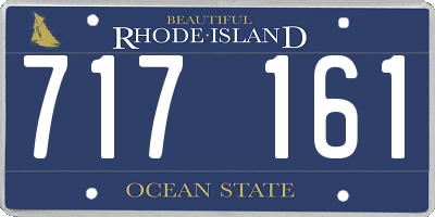 RI license plate 717161
