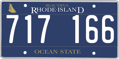 RI license plate 717166