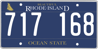 RI license plate 717168