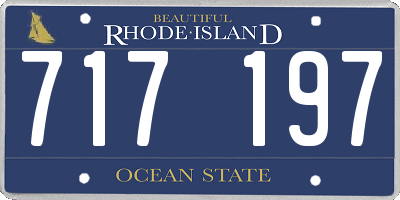 RI license plate 717197