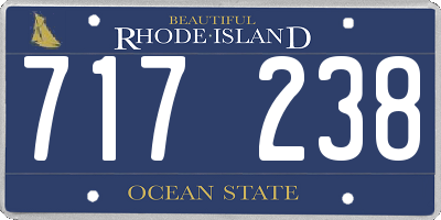 RI license plate 717238