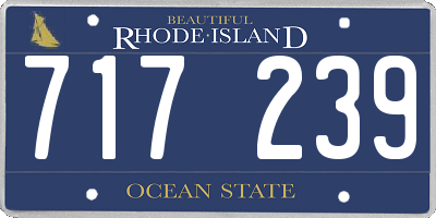 RI license plate 717239