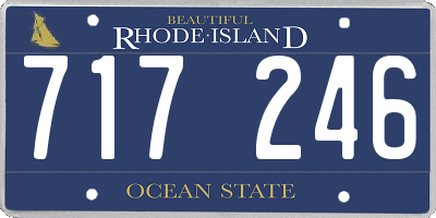 RI license plate 717246