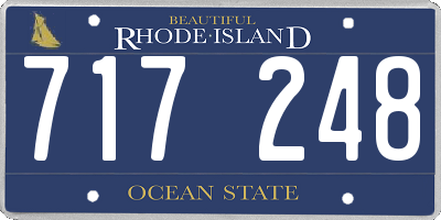 RI license plate 717248