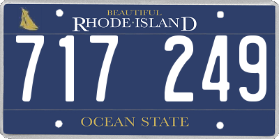 RI license plate 717249