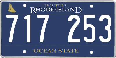 RI license plate 717253