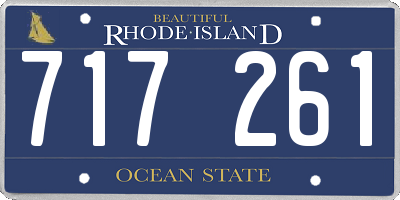 RI license plate 717261