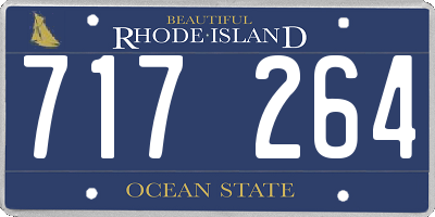 RI license plate 717264
