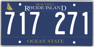 RI license plate 717271