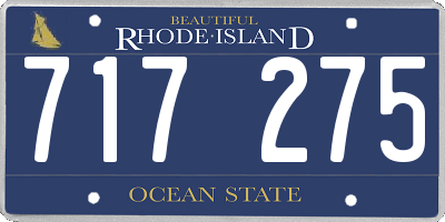 RI license plate 717275