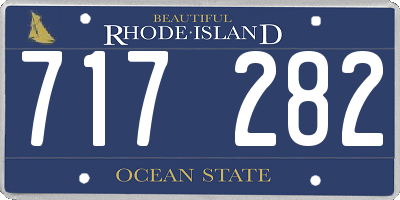 RI license plate 717282