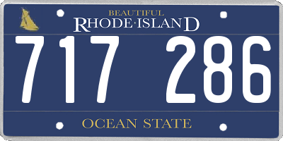RI license plate 717286