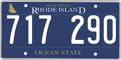 RI license plate 717290