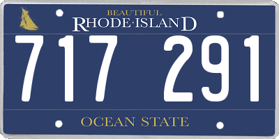 RI license plate 717291