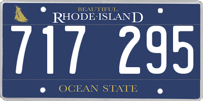 RI license plate 717295