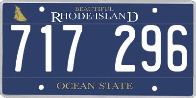 RI license plate 717296