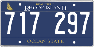 RI license plate 717297