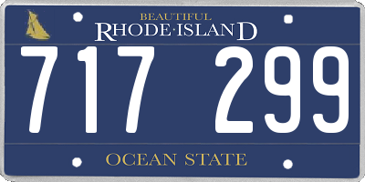 RI license plate 717299