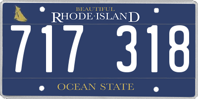 RI license plate 717318