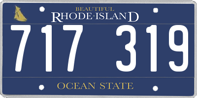 RI license plate 717319