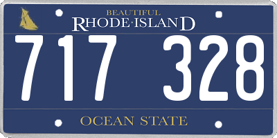 RI license plate 717328