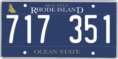 RI license plate 717351