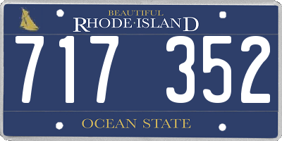 RI license plate 717352