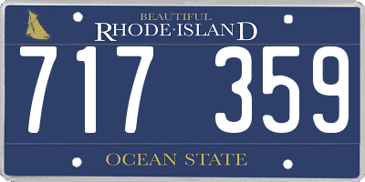 RI license plate 717359