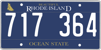 RI license plate 717364